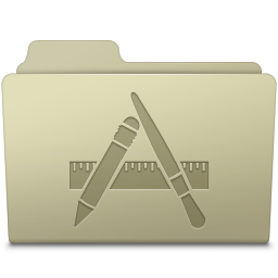Applications Folder Ash Icon 256x256 png